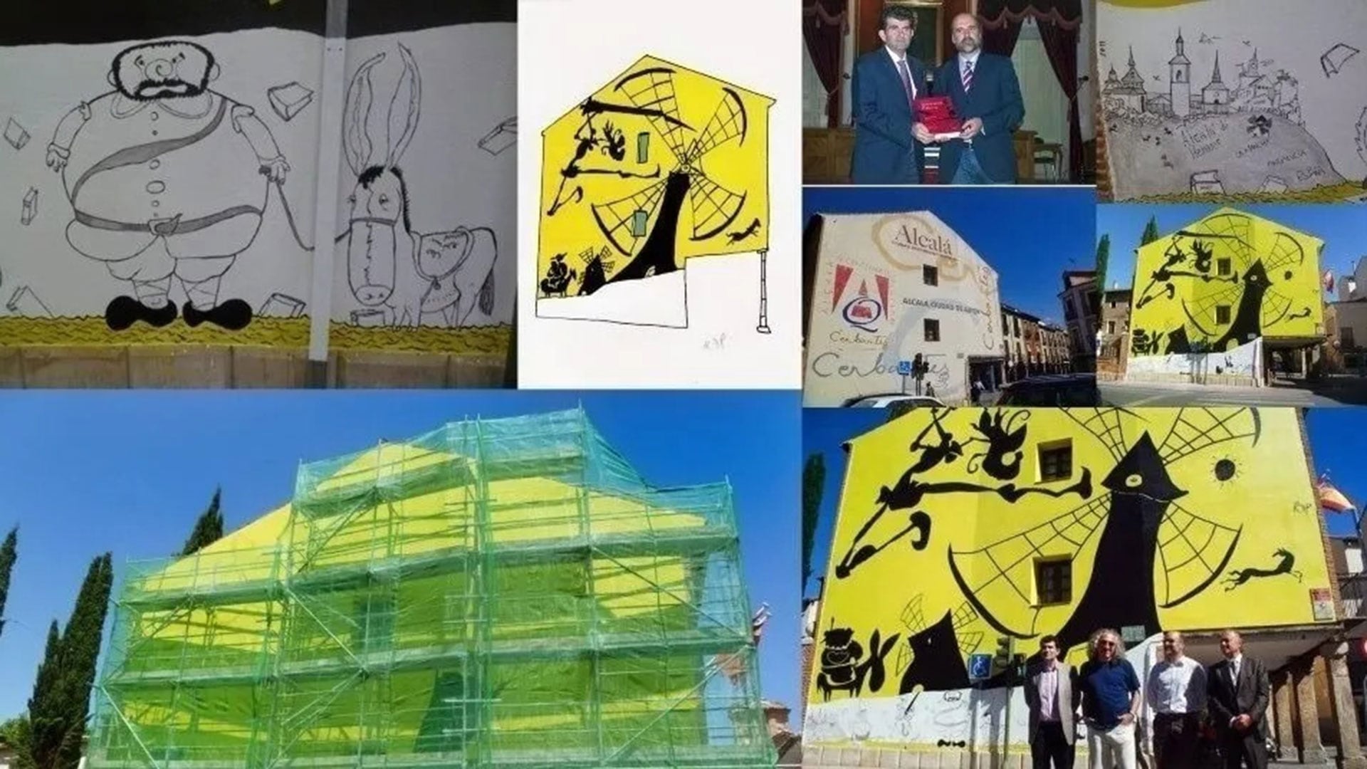 La campaña reúne apoyos de España y Argentina y denuncia que el consistorio dejó degradar la pintura de 2011, la eliminó sin avisar al autor y vulneró su propiedad intelectual