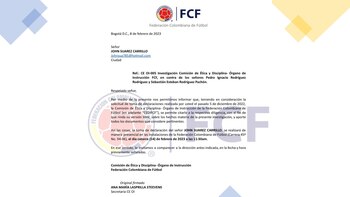 Investigación interna en la FCF