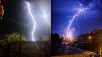 Intensa tormenta eléctrica sorprendió a