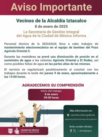 Comunicado oficial de la alcaldía