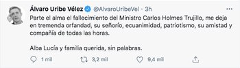 Trino de Álvaro Uribe Vélez.