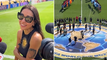 María Becerra llegó al estadio de la final del Mundial 2026: “Esto es lo más lindo de mi carrera”