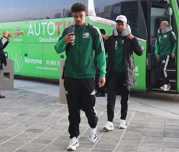 Sudáfrica llegó a México para encarar su primer juego del Mundial.