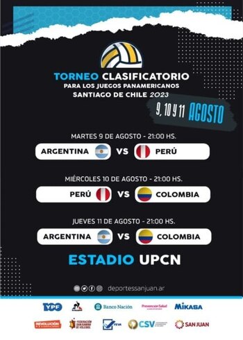 Programación Clasificatorio. (Foto: FPV)