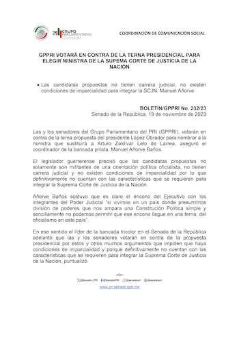 PRI aseguró que no pasará