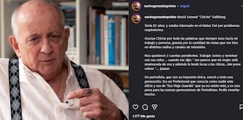 Nacho González Prieto decidió recordar al comunicar con dos pendientes que le quedaron realizar (Instagram)