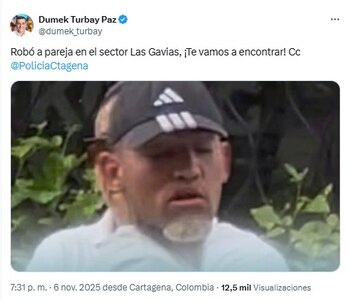 El alcalde de Cartagena, Dumek Turbay, utilizó su cuenta en la red social X para referirse al caso y enviar un mensaje directo a los responsables - crédito @dumek_turbay/X