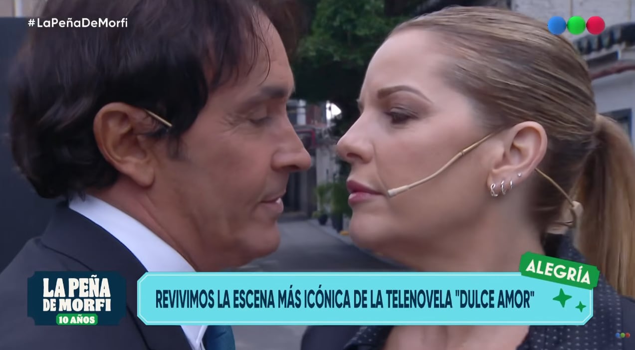 Sebastián Estevanez apareció al volante en La Peña de Morfi para retomar el papel de Marcos Guerrero, el chofer de Dulce Amor