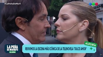 Sebastián Estevanez apareció al volante en La Peña de Morfi para retomar el papel de Marcos Guerrero, el chofer de Dulce Amor