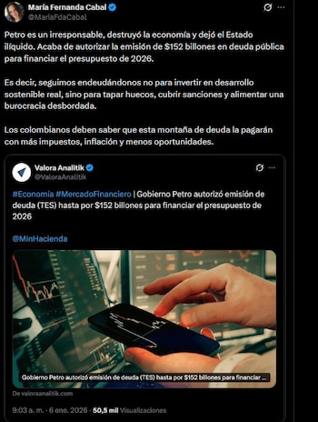 La senadora de la República