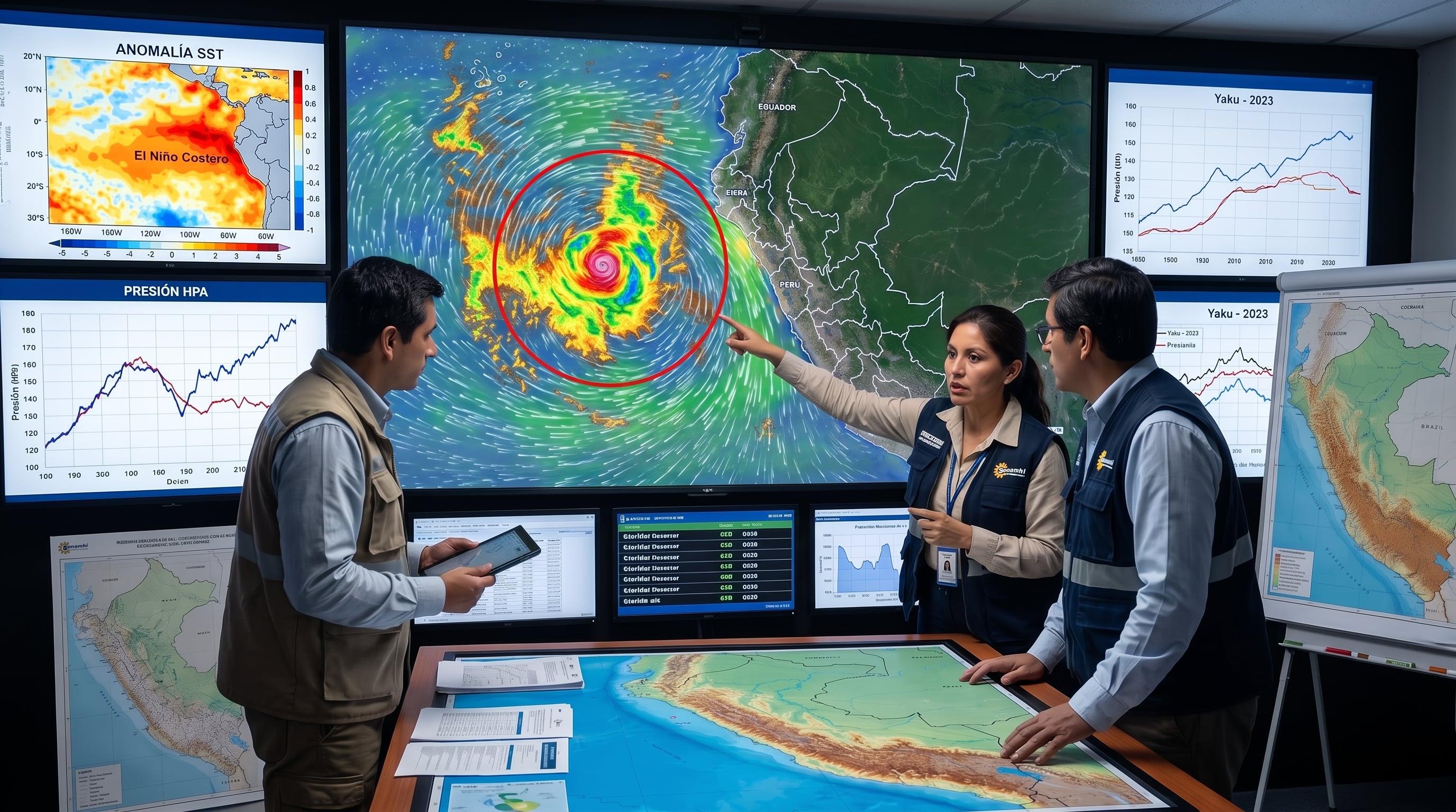 El Senamhi advirtió que un nuevo ciclón frente a la costa del Perú podría repetirse por las condiciones extraordinarias del fenómeno El Niño. (Imagen Ilustrativa Infobae)