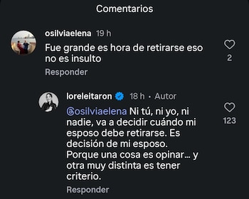 Las palabras de Lorelei no pasaron desapercibidas en las plataformas digitales - crédito Lorelei Tarón / Instagram