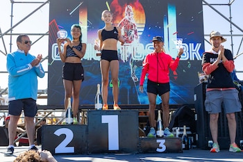 La largada de la carrera