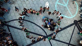 Intervención performática 8M. La plata,