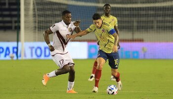 James Rodríguez durante el partido