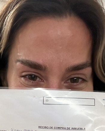 Jimena Barón se mostró emocionada