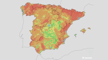 Predicción de riesgo de incendio para el martes 7 de junio.