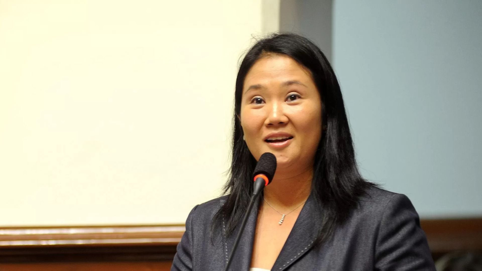 Keiko Fujimori durante su periodo como parlamentaria.