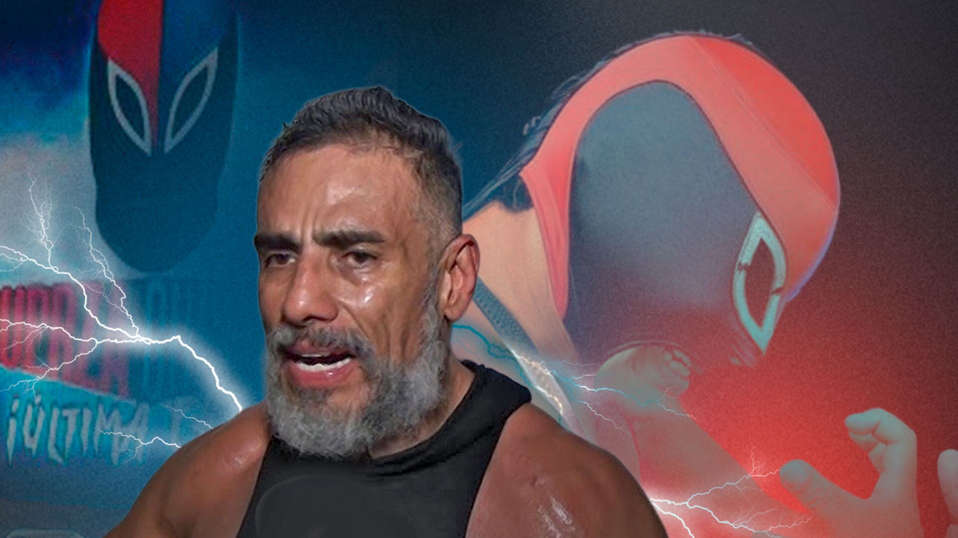 El veterano luchador lamentó públicamente no haber sido invitado a la última lucha de una leyenda del pancracio y advirtió que “queda de tarea” si llegan a cruzarse en los pasillos. (Ilustración: Jesús Aviles)