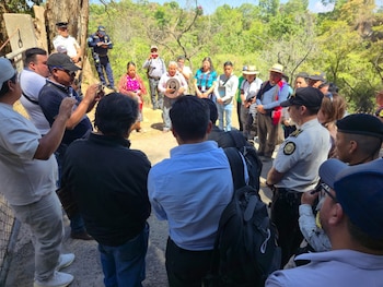 La Policía Nacional Civil garantiza seguridad permanente en las ruinas de Q'umarka'aj para proteger tanto a turistas como al patrimonio cultural. (Cortesía: Policía Nacional Civil)