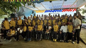 Los deportistas colombianos ya se encuentran en París para dar apertura alas justas - crédito @MinDeport