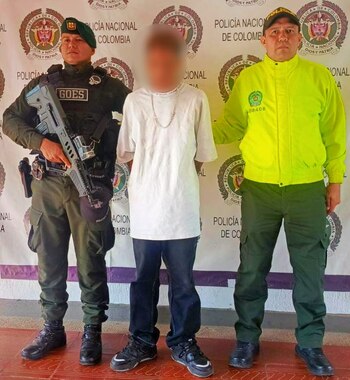 El hombre fue sorprendido mientras