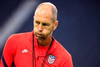 En la imagen un registro del seleccionador del equipo nacional masculino de fútbol de Estados Unidos, Gregg Berhalter, en Las Vegas (Nevada, EE.UU.). EFE/Carlos Ramírez/Archivo