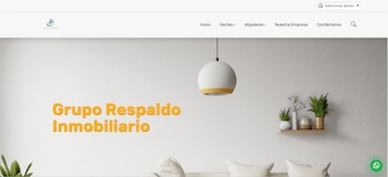 Así se ve la página principal de la inmobiliaria que continúa activa - crédito captura de pantalla / gruporespaldoinmobiliario.com