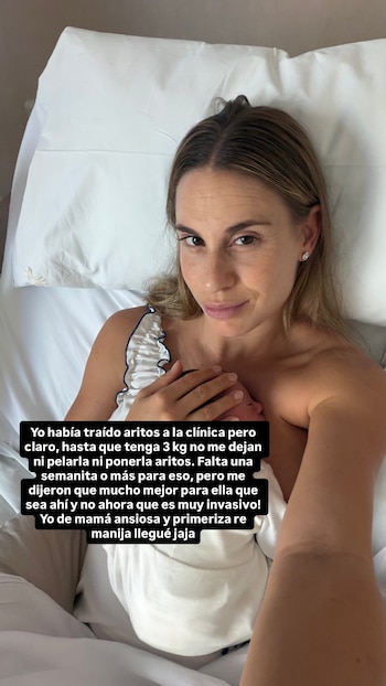 Por ahora, el deseo de ponerle aritos y pelar a su hija no será posible para Juli Puente
