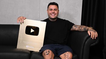 Diego Navajas con su premio