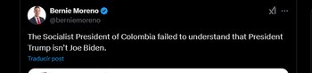 El senador republicano compartió un