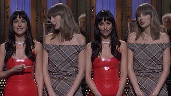 "No soy tu terapista": así fue como Taylor Swift irrumpió en el monólogo de Dakota Johnson en 'SNL'