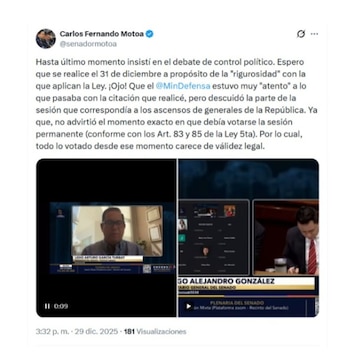 En otro de sus mensajes,