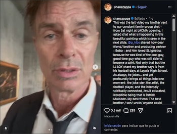 La hermana de Patrick Muldoon compartió el último video que su hermana le envió a su familia. (Instagram/Shana Muldoon)