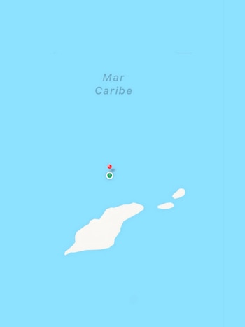 Celeste compartió la ubicación exacta