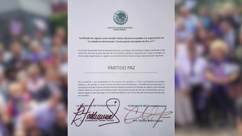 Paz obtuvo su constancia ante el INE. (Foto: Facebook)