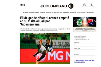 El Colombiano y su titular