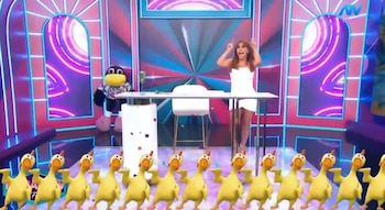 Magaly Medina se burla del ampay de Carla, novia de Curwen: “Por poco meto la pata”. Captura: Magaly TV La Firme.