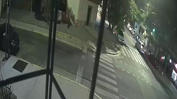 El auto blanco de los