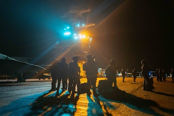 Soldados norteamericanos a bordo del