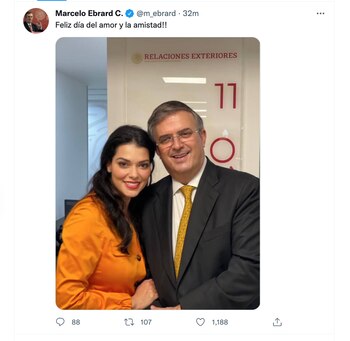 Marcelo Ebrard compartió una fotografía