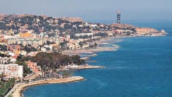 Vista de la playa La