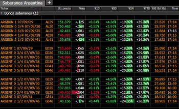 Bonos en dólares (Fuente: Leonardo
