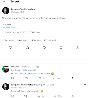 El actor Jack Toukhmanian anunció