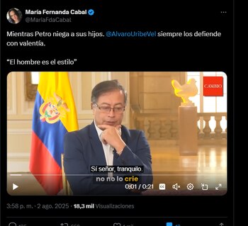 La legisladora recordó una entrevista