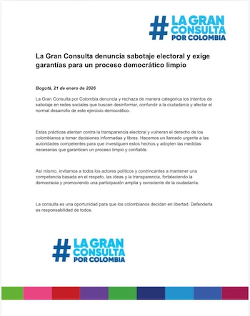 La coalición de centro-derecha pidió