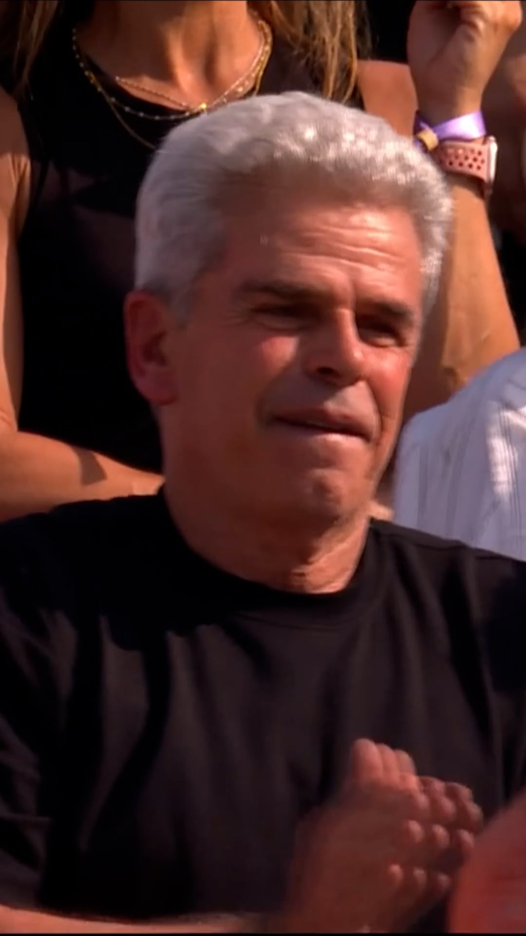La emoción de Toto Cerúndolo en la platea (Captura de video)