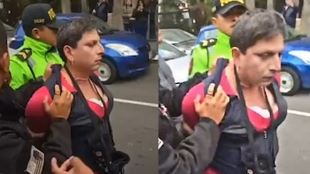 Sujeto se disfrazó de mujer