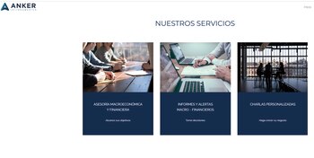 Anker, al consultora en finanzas