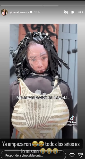 Yina Calderón expresa su molestia